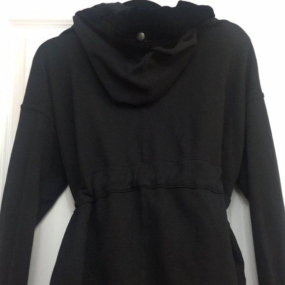 NWOT Free People | Black Velvet Detail Coat - Picture 8 of 11